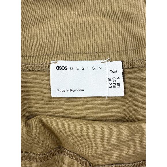 ASOS - Pleated Micro Mini Skirt in Tan - Picture 2 of 4